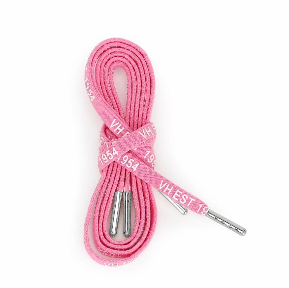 Vintage Havana Shoe Laces | Women PINK WHITE SILVER TIP LACES
