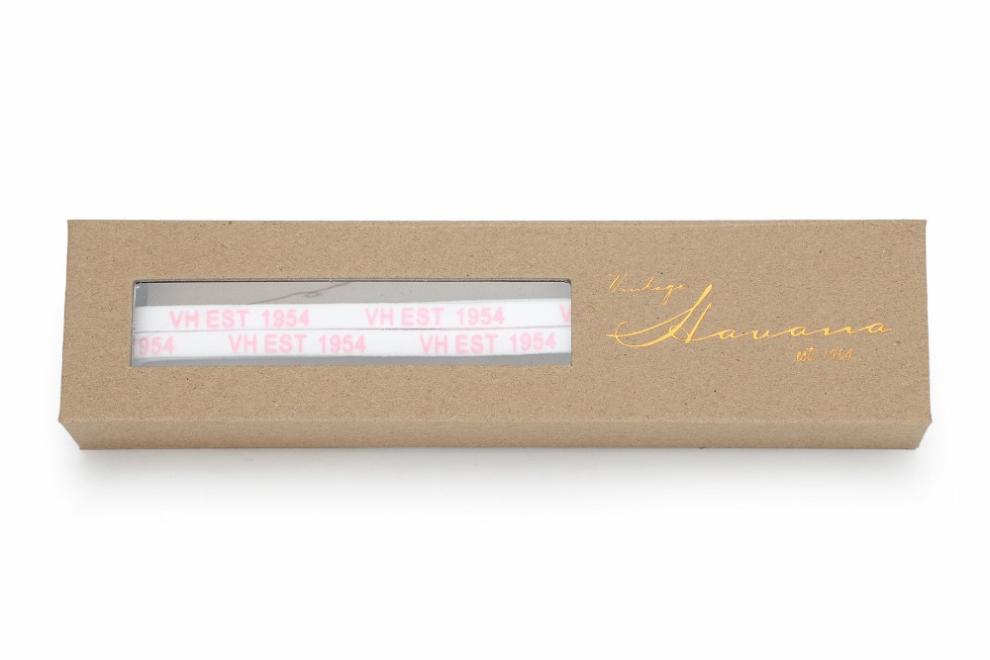 Vintage Havana Shoe Laces | Women WHITE PINK GOLD TIP LACES