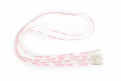 Vintage Havana Shoe Laces | Women WHITE PINK GOLD TIP LACES