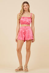 Vintage Havana Shorts | Women Hot Pink Heavy Satin Shorts Hot Pink