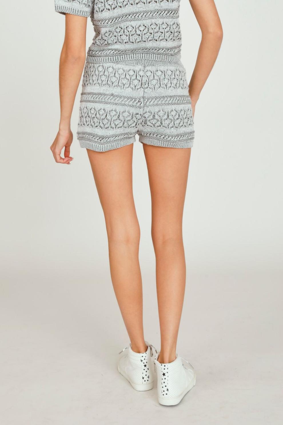 Vintage Havana Shorts | Women Primrose Grey Basic Knit Short Grey