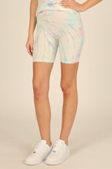 Vintage Havana Shorts | Women Tulum Lavender Tie Dye Biker Shorts Tulum Lavender