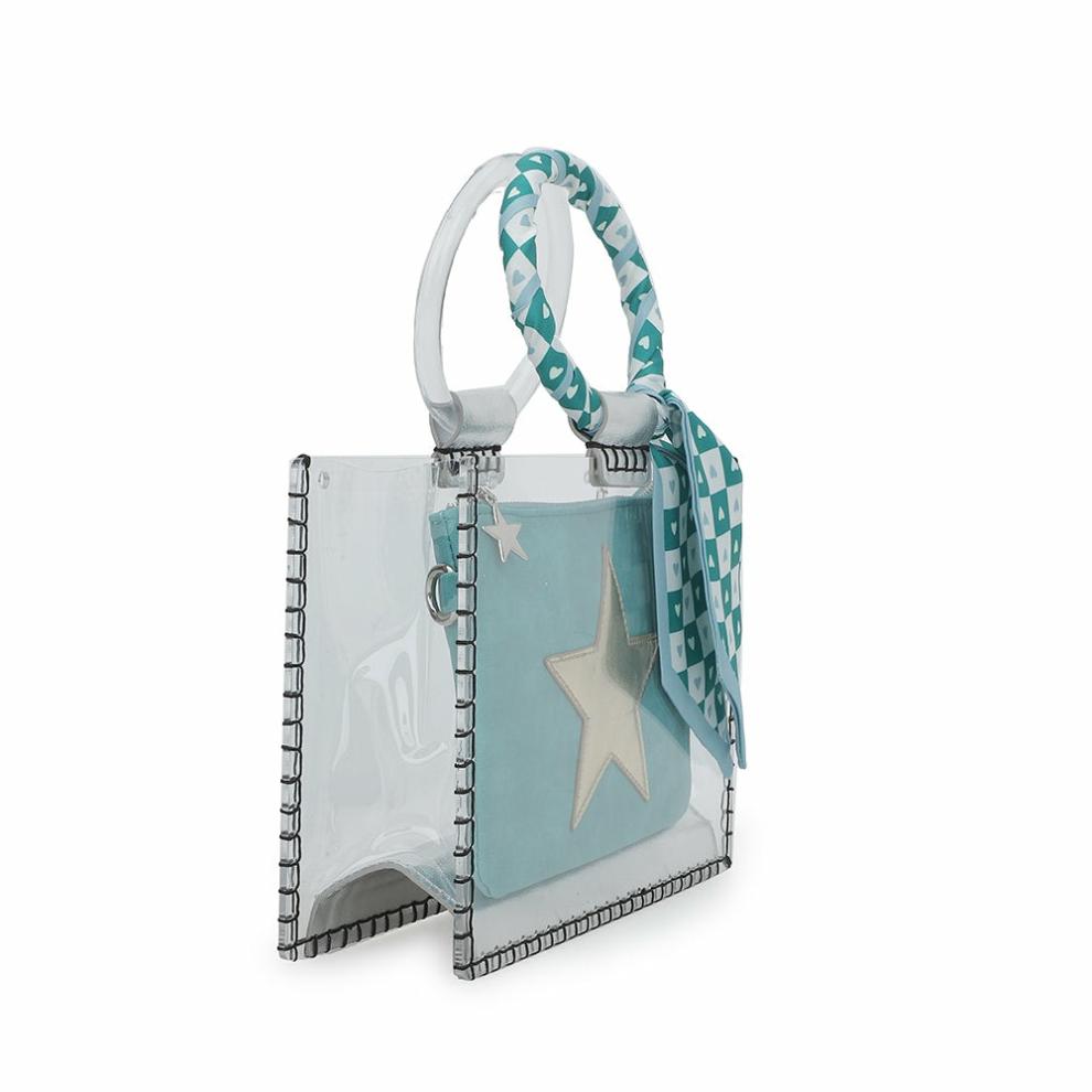 Vintage Havana Small Bags | Women MINI MOLLY - SCARF TURQUOISE