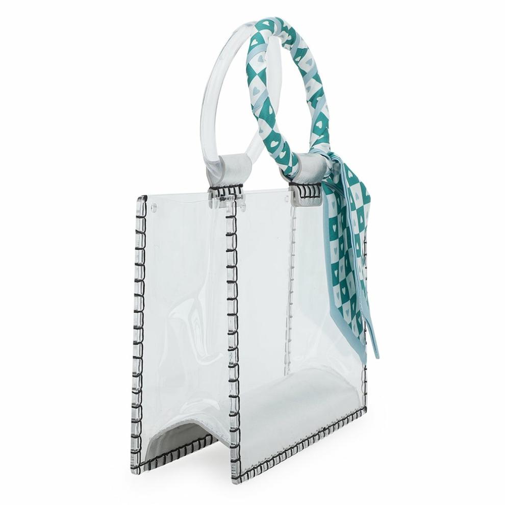 Vintage Havana Small Bags | Women MINI MOLLY - SCARF TURQUOISE