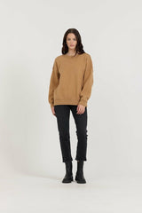 Vintage Havana Sweaters | Women Camel/Red/Ivory Love Sweater Camel/red/ivory
