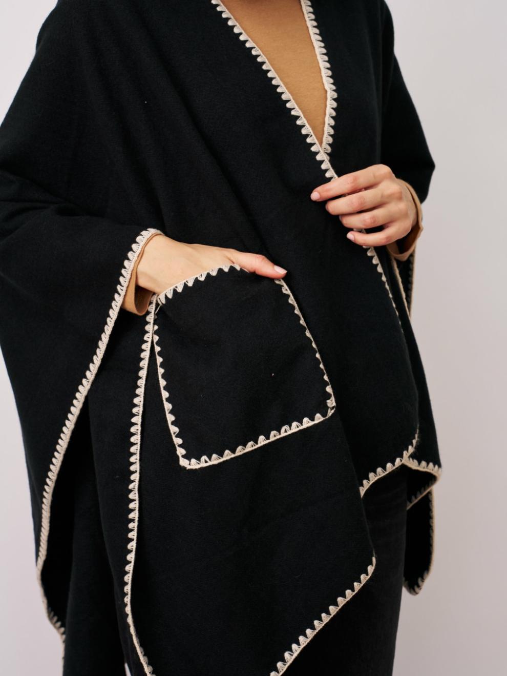 Vintage Havana Sweaters | Women WHIPSTITCH RUANA WITH POCKETS One Size