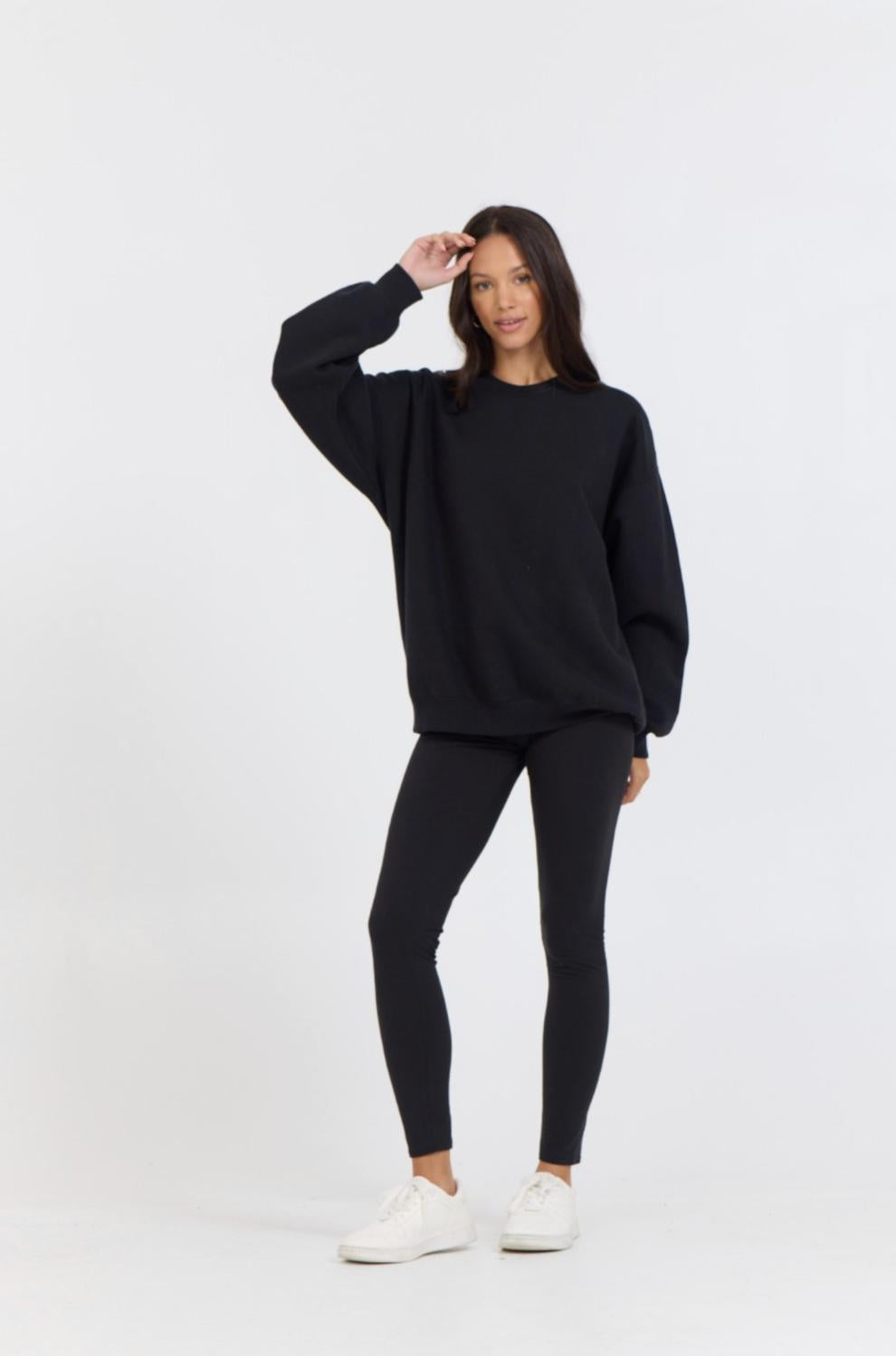 Vintage Havana Sweatshirts | Women Black Proweave Crewneck Black