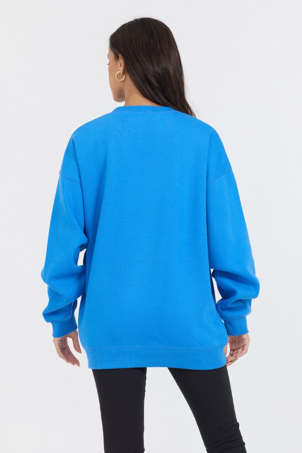 Vintage Havana Sweatshirts | Women Blue Proweave Crewneck Blue