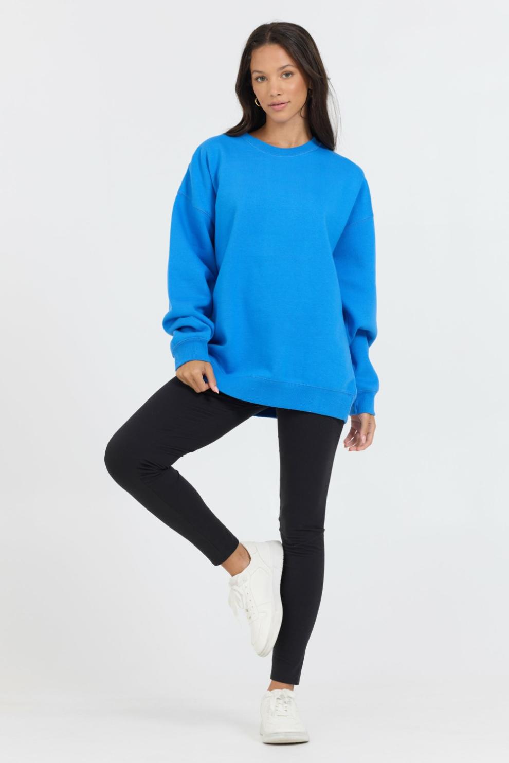 Vintage Havana Sweatshirts | Women Blue Proweave Crewneck Blue