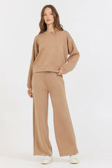 Vintage Havana Sweatshirts | Women Caramel Cloud Fleece Crewneck Caramel