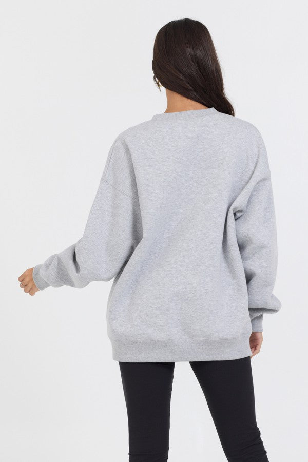 Vintage Havana Sweatshirts | Women Heather Grey Proweave Crewneck Sweatshirt Heather Grey