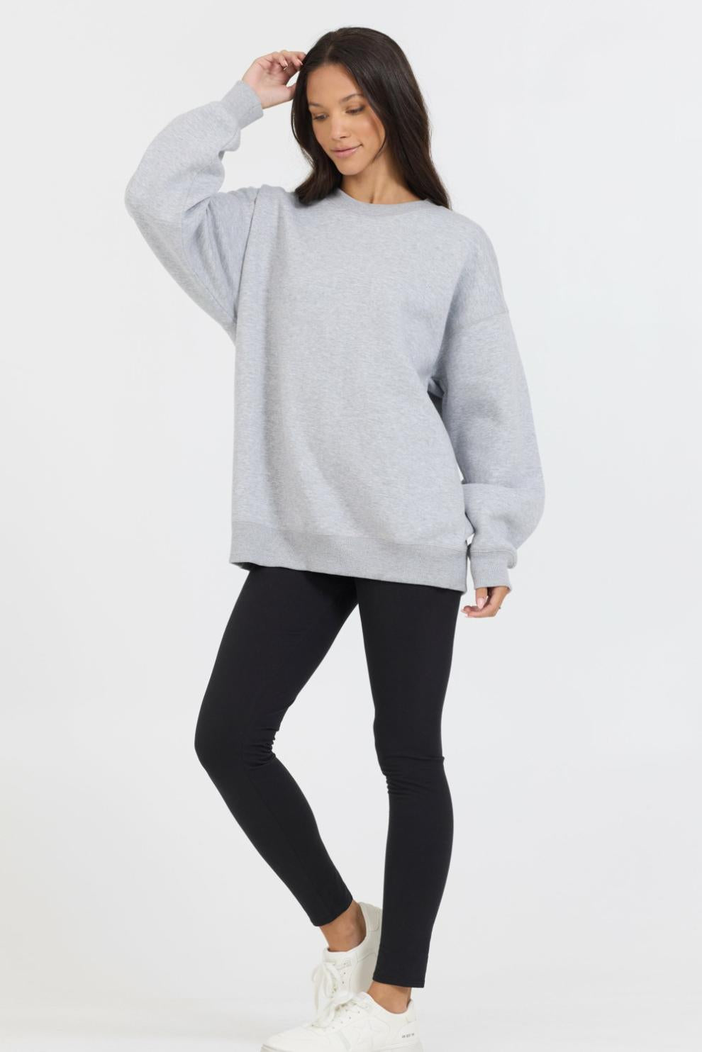 Vintage Havana Sweatshirts | Women Heather Grey Proweave Crewneck Sweatshirt Heather Grey