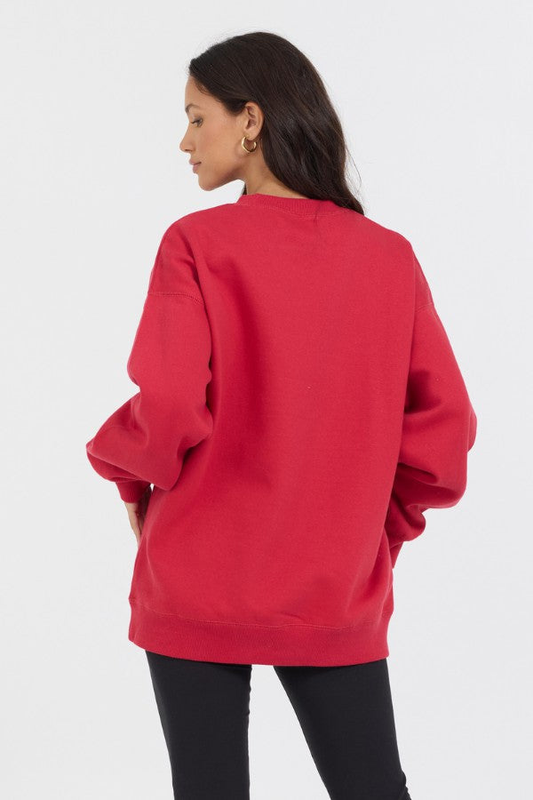 Vintage Havana Sweatshirts | Women Red Proweave Crewneck Red