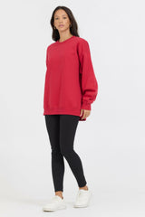 Vintage Havana Sweatshirts | Women Red Proweave Crewneck Red