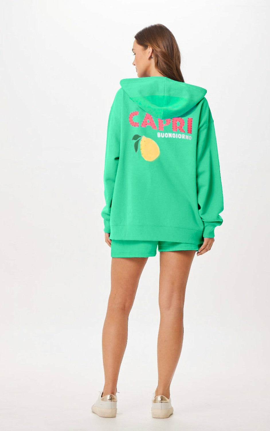 Vintage Havana Sweatshirts | Women Surf Green Capri Jet Setter Surf Wash Zip Up Surf Green