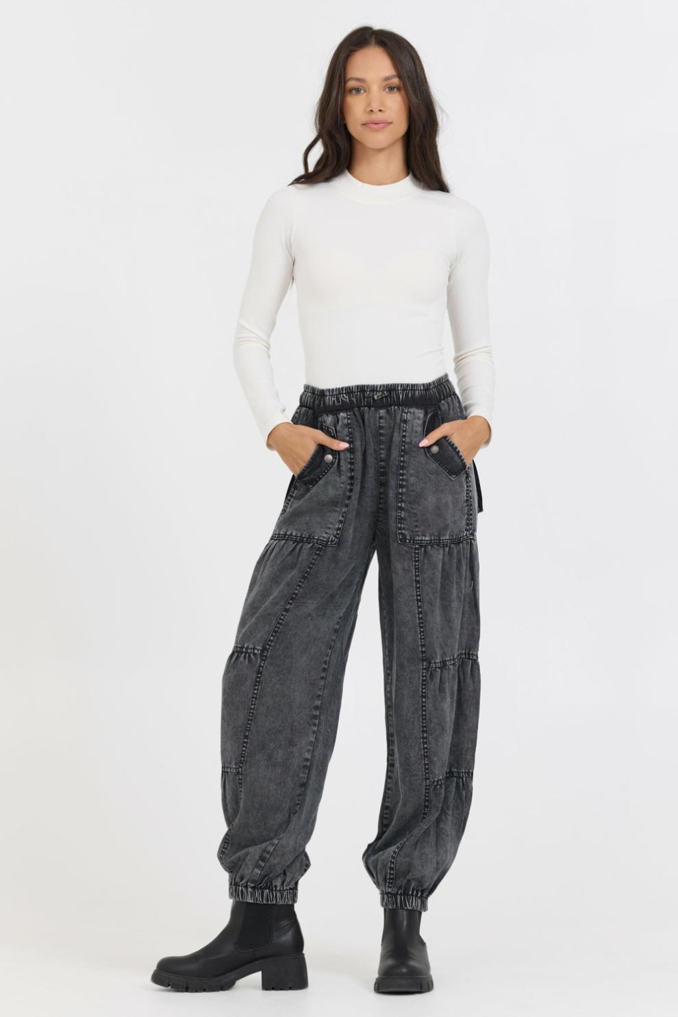 Vintage Havana Tees | Women Pale Ivory Seamless Mock Neck Top Pale Ivory