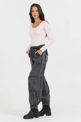 Vintage Havana Tees | Women Soft Pink Seamless Long Sleeve Tee Soft Pink