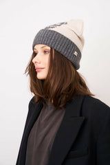 Vintage Havana Winter Hats | Women SKULL PATTERN BEANIE Charcoal